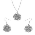 Flower of the Month Pendant & Earring Gift Set - April/ Daisy